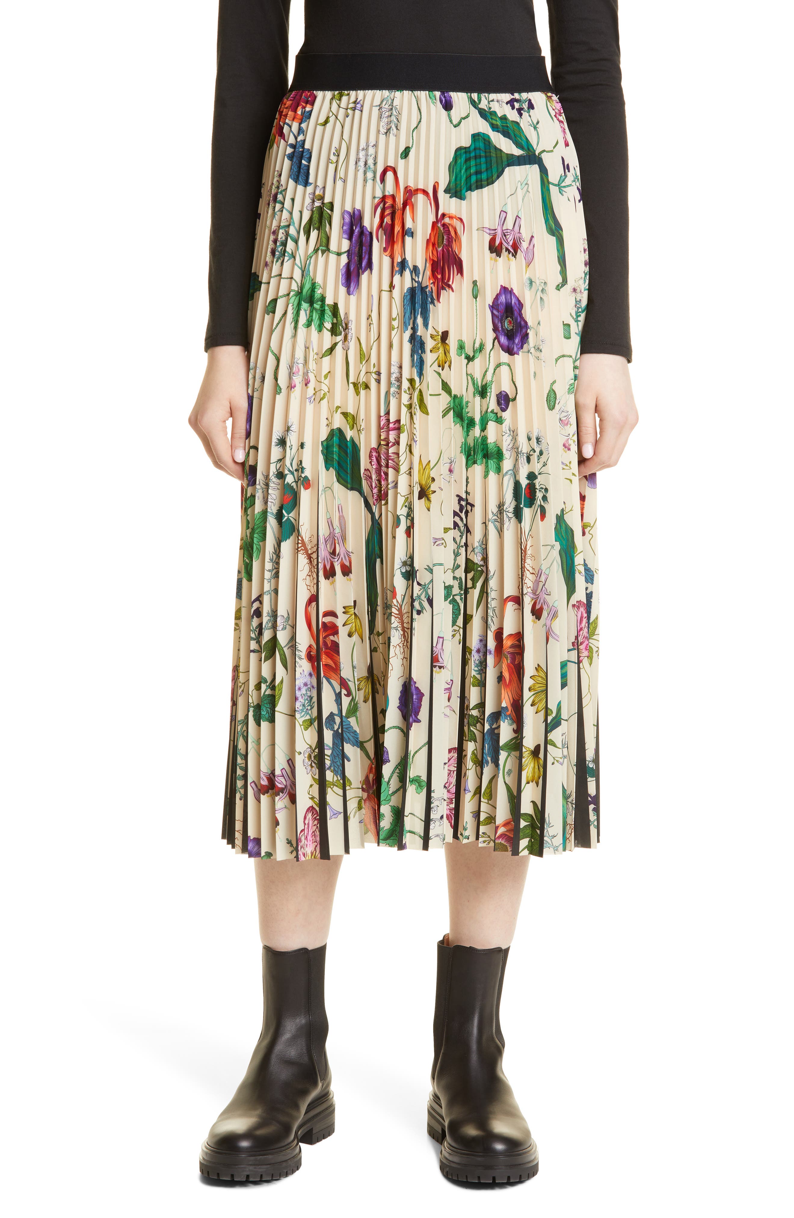 KENZO Ink blue floral lined skirt  Sizes 4 and 12